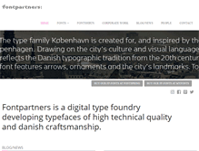 Tablet Screenshot of fontpartners.com